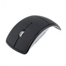 Generic 2.4G Snap-in Transceiver Fold Wireless Mouse Cordless Mice USB Folding Mouse Black