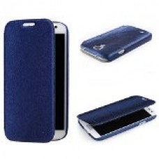 Cellphone Genuine Leather Screen Protective Cover Case for Samsung Galaxy S4 I9500