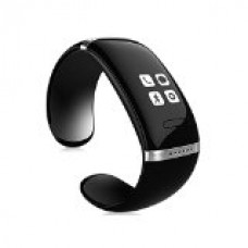 Smart Bluetooth Sport Watch Bracelet Speaker Call Id for Android Cell Phone (Black)