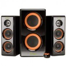 Arion Legacy AR506-BK 2.1 Speaker System with Dual Subwoofers for MP3, PC, Game Console, & HDTV - Black, 100 Watts