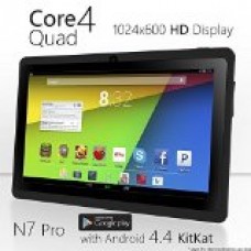 NeuTab® N7 Pro 7'' Quad Core Google Android 4.4 KitKat Tablet PC, HD 1024X600 Display, Bluetooth, Dual Camera, Google Play Pre-loaded, 3D-Game Supported (Black)
