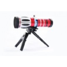 hsini 20x Optical Zoom Telescope Camera Lens Telephone Telephoto Lens For Samsung S5 i9600 - Wearable Tech - Retail Packaging - red