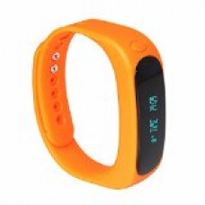 LeFun(TM) Fit Bluetooth 4.0 IP57 Waterproof Smart Bracelet Sports Fitness Tracker Smart Wristband with Pedometers Incoming Calls/SMS notice Sleep Monitoring Anti-lost for Android and iPhone Smart Phone (Orange)