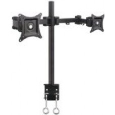 Dual LCD Monitor Desk Mount Stand Heavy Duty Fully Adjustable fits 2 /Two Screens up to 27