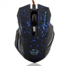 Change 6 Buttons 2000 DPI Optical Gaming Game Mouse Mice Wired LED for PC Laptop Blue Dotted