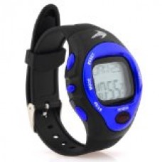 Heart Rate Monitor Watch (Blue) Best for Men & Women - Running, Jogging, Walking, Gym Exercise, Iron Man, Cycling, Sports - Digital Timer Stop Watch, Alarm Multi Function
