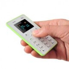 Fsmart® M5 Mini Card Cell Phone 1.0'lcd Ultra Slim Student Version Smartphone Partner(Green)