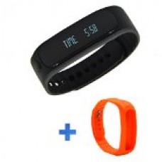 Forestfish(TM) Bluetooth Sync Smart Bracelet Sports Fitness Tracker Smart Wristband Water Resistant Tracker Bracelet Sleep Monitoring Anti-lost Smart Watch (with Orange Band3)