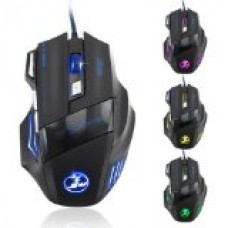 Zelotes 5500 DPI 7 Button LED Optical USB Wired Gaming Mouse Mice for Pro Gamer