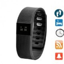 Smart Watch Fitness Activity Tracker Smartband Wristband Tw64 Waterproof Bluetooth 4.0 Intelligent Bracelet for Ios/android-black