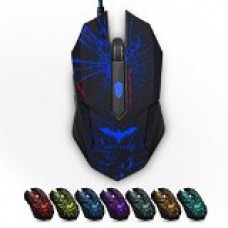 HAVIT® HV-MS691 Ergonomic LED Stress-ease Wired Mouse with 7 Soothing LED Colors, 6 Buttons
